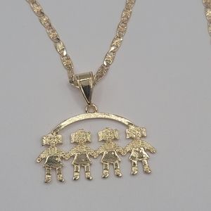 4 girls chain gold plated no real gold